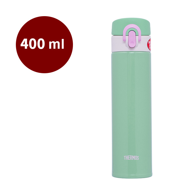 THERMOS 膳魔師 JNI-402-POG 真空保溫瓶 400ml 知性綠  |保溫杯 / 保溫瓶 / 保溫壺