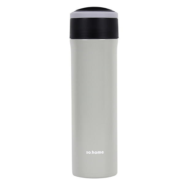 雙層不鏽鋼玻璃內膽保溫杯400ml(灰色)  |保溫杯 / 保溫瓶 / 保溫壺