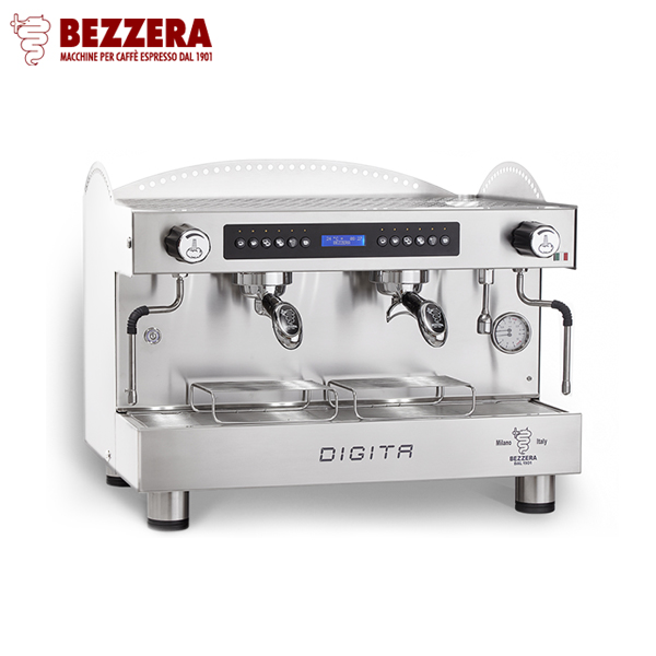 BEZZERA 貝澤拉 DIGITA DE 雙孔營業機 白 220V  |BEZZERA 營業用 咖啡機