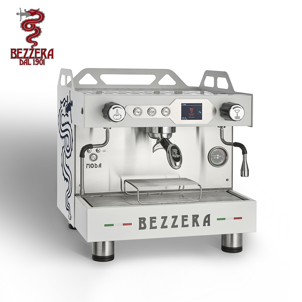 Bezzera 貝澤拉 MODA PID Display 單孔營業機 220V (白色)  |BEZZERA 營業用 咖啡機