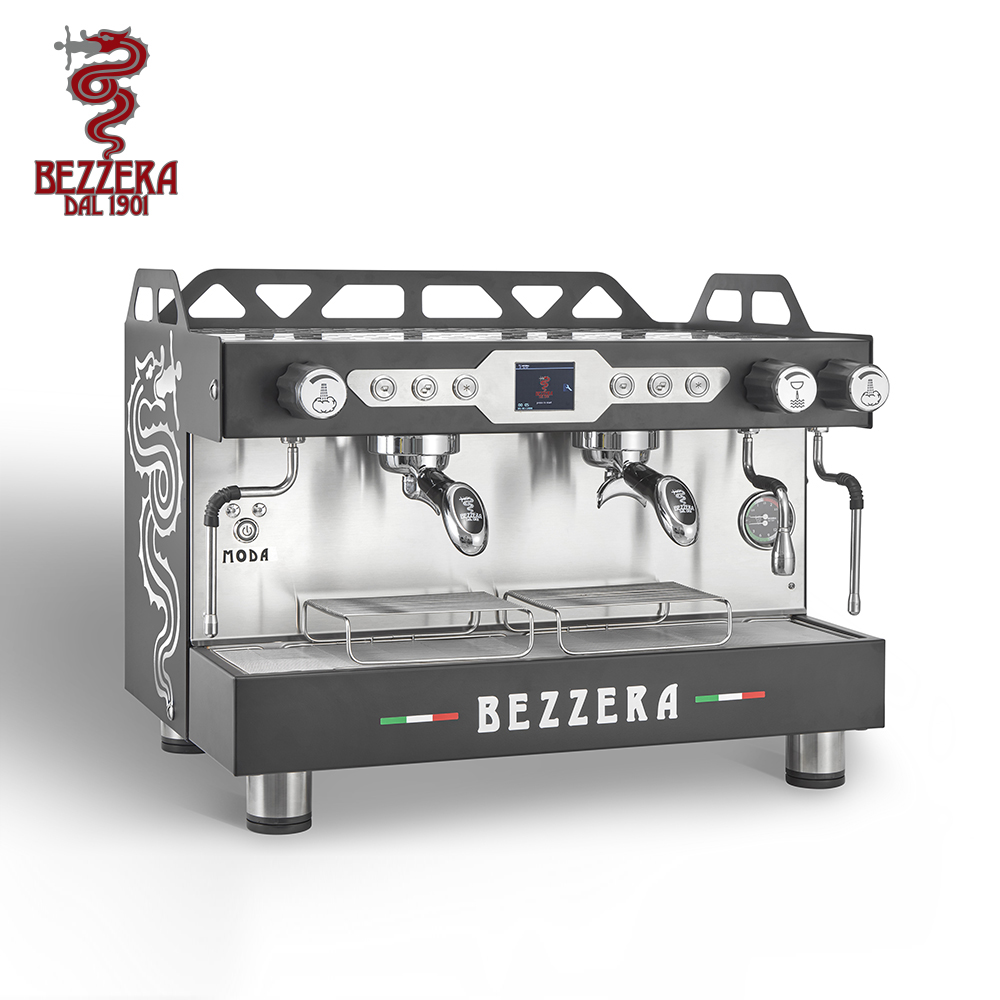 Bezzera 貝澤拉 MODA PID Display 雙孔營業機 220V (霧黑色)  |BEZZERA 營業用 咖啡機