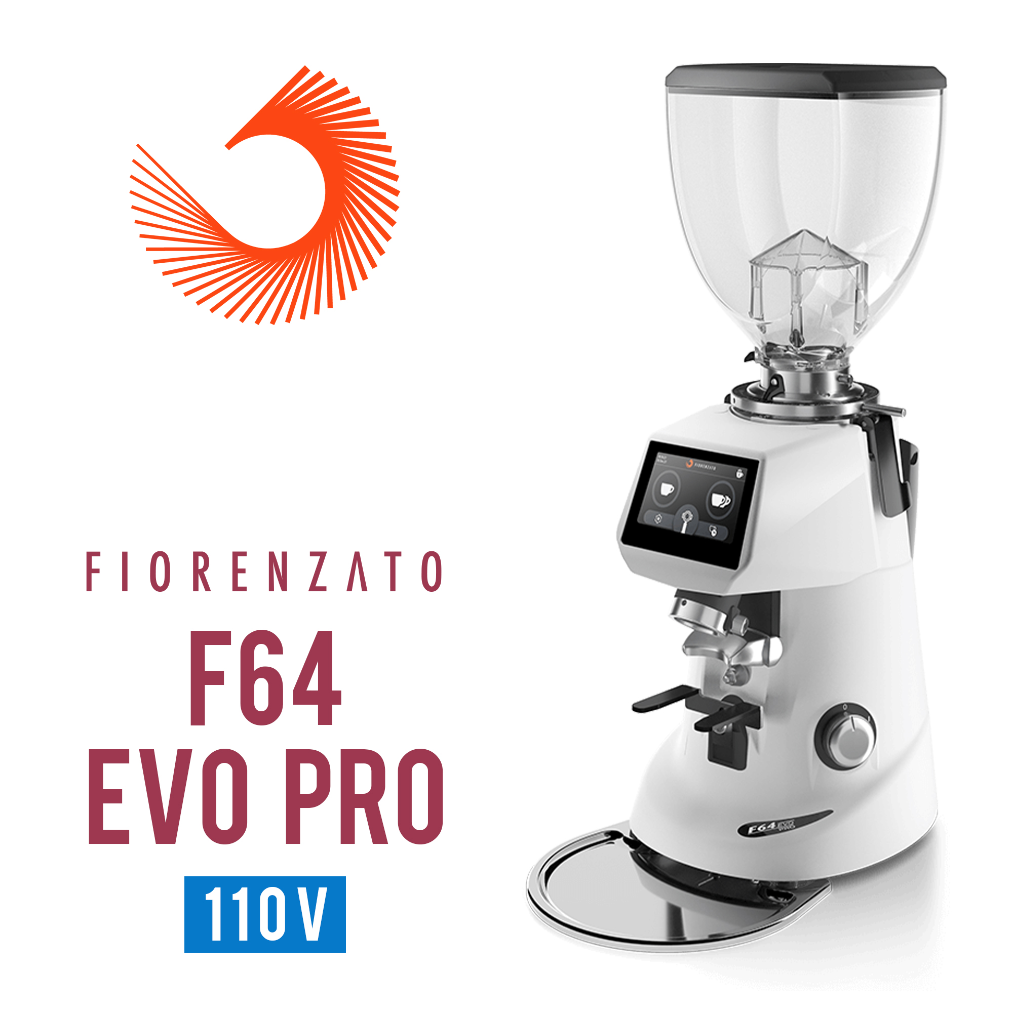 Fiorenzato F64 EVO PRO 營業用磨豆機(白)110V  |營業級磨豆機