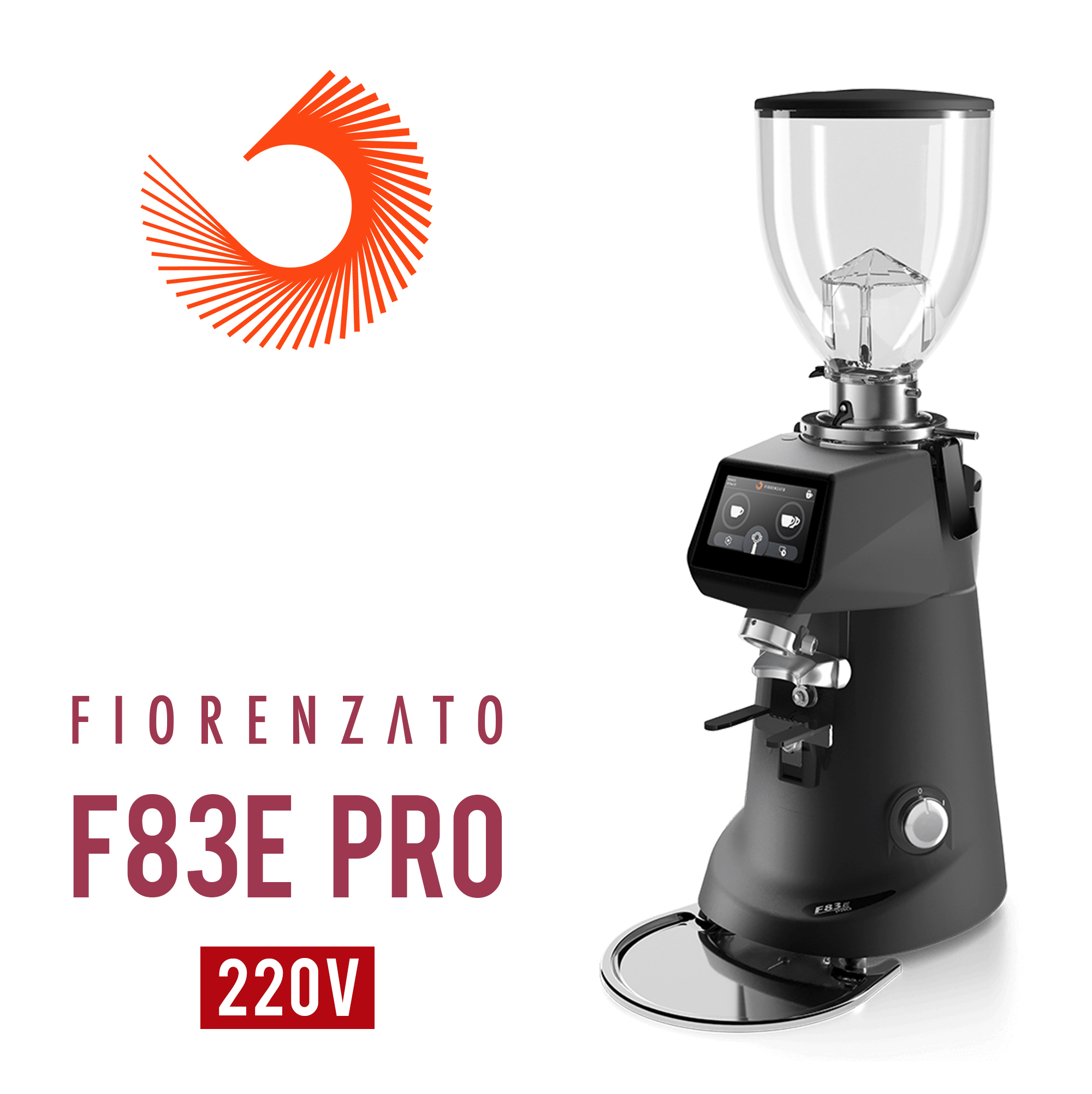 Fiorenzato F83E PRO 營業用磨豆機220V 霧黑  |營業級磨豆機