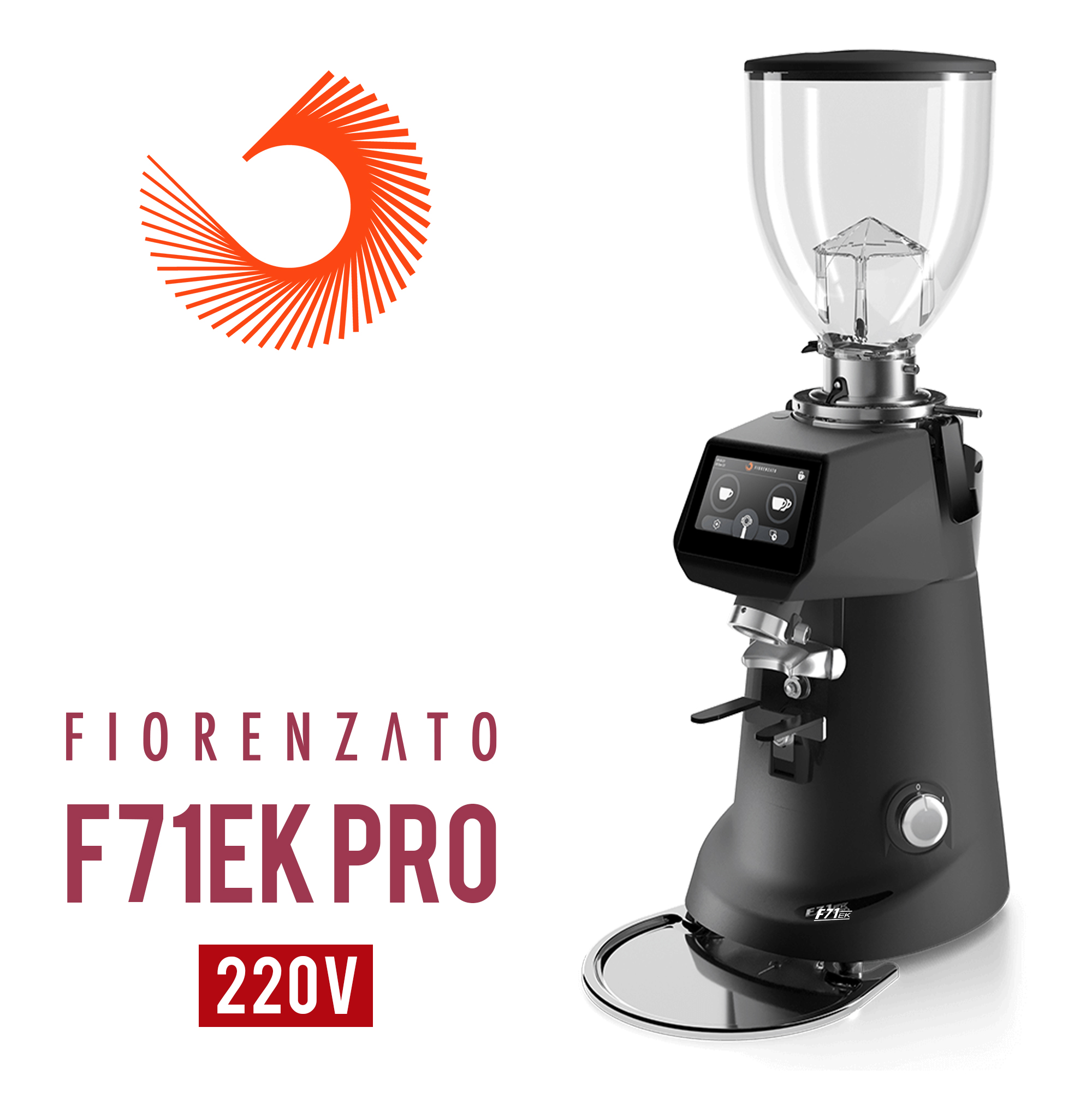 Fiorenzato F71EK PRO 營業用磨豆機 錐刀 220V 霧黑  |Fiorenzato 磨豆機