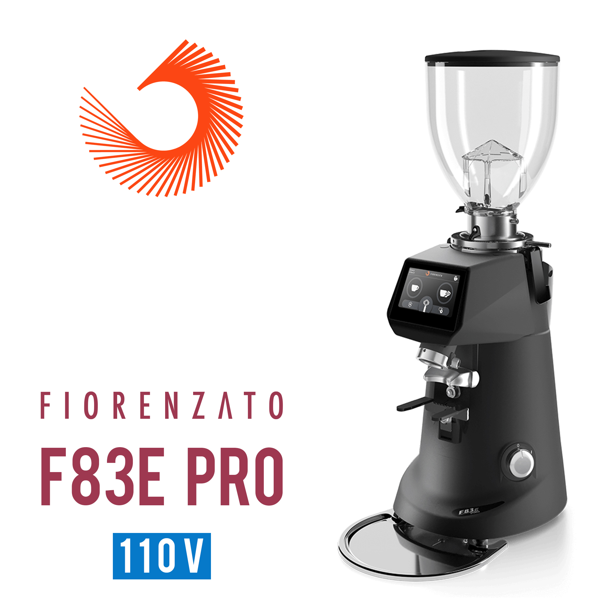 Fiorenzato F83E PRO 營業用磨豆機110V 霧黑  |營業級磨豆機