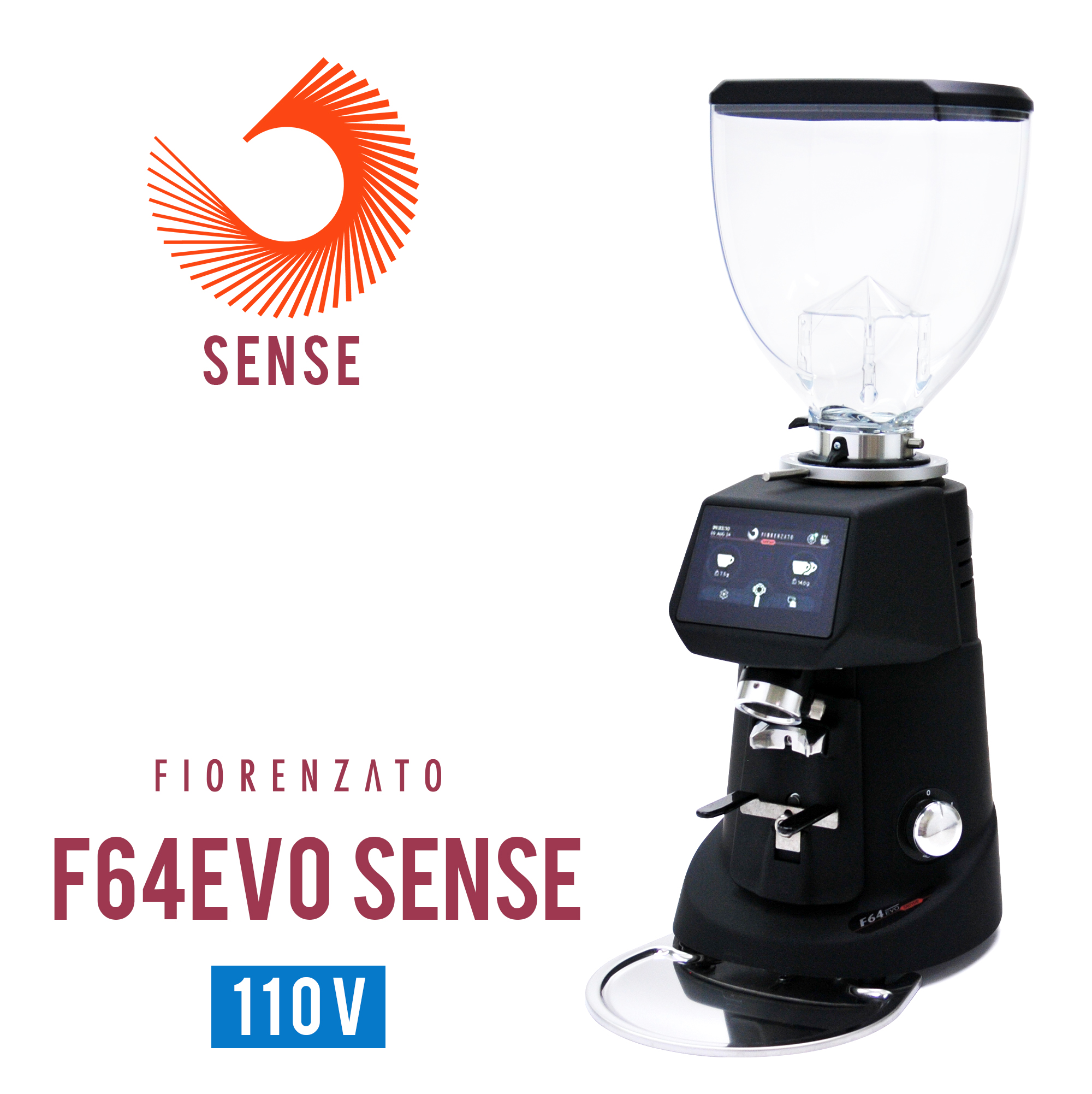 Fiorenzato F64 EVO SENSE 營業用磨豆機(霧黑色)110V  |Fiorenzato 磨豆機