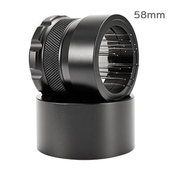 Tiamo針式佈粉器(可調深度)(黑)58mm  |填壓器 / 填壓座 / 整粉器