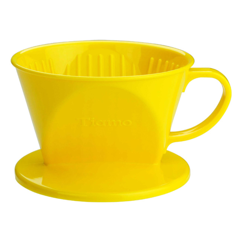 Tiamo 101 AS咖啡濾器 1-2杯份 黃色  |梯型濾杯 / K型濾杯 / 濾紙