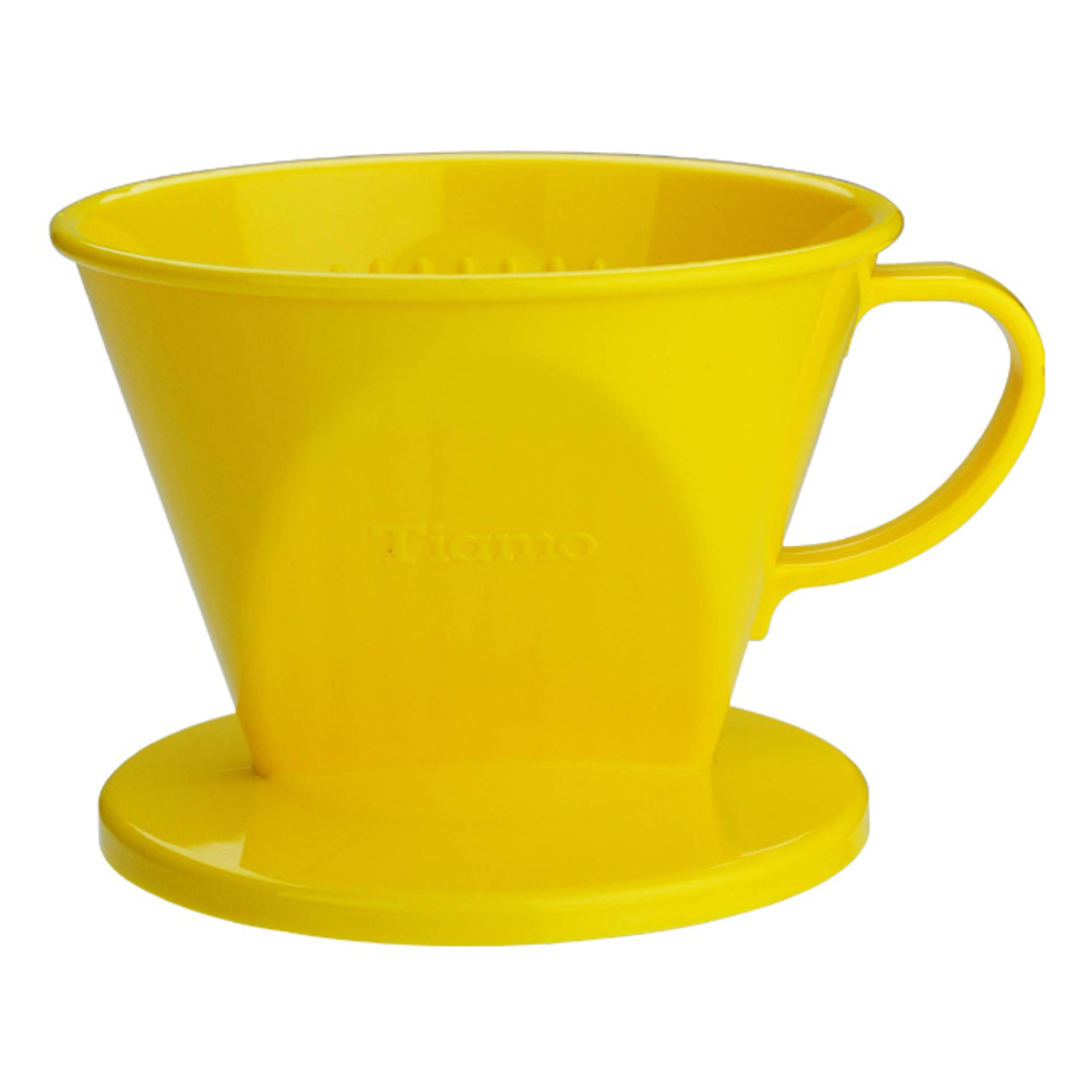 Tiamo 102 AS咖啡濾器 1-4杯份 黃色  |梯型濾杯 / K型濾杯 / 濾紙