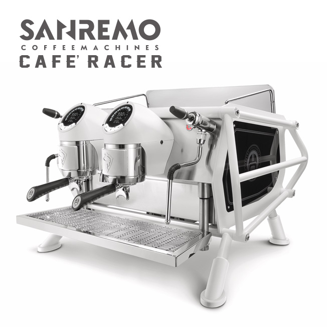 SANREMO CAFE RACER FULL WHITE 雙孔營業用咖啡機 220V  |【停產】電器產品