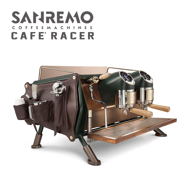 SANREMO CAFE RACER RENEGADE LEATHER BAGS  雙孔營業用咖啡機 ( 皮革收納袋升級版 ) 220V  |【停產】電器產品