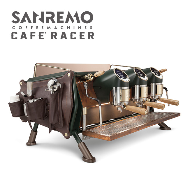 SANREMO CAFE RACER RENEGADE LEATHER BAGS  三孔營業用咖啡機 ( 皮革收納袋升級版 ) 220V  |【停產】電器產品